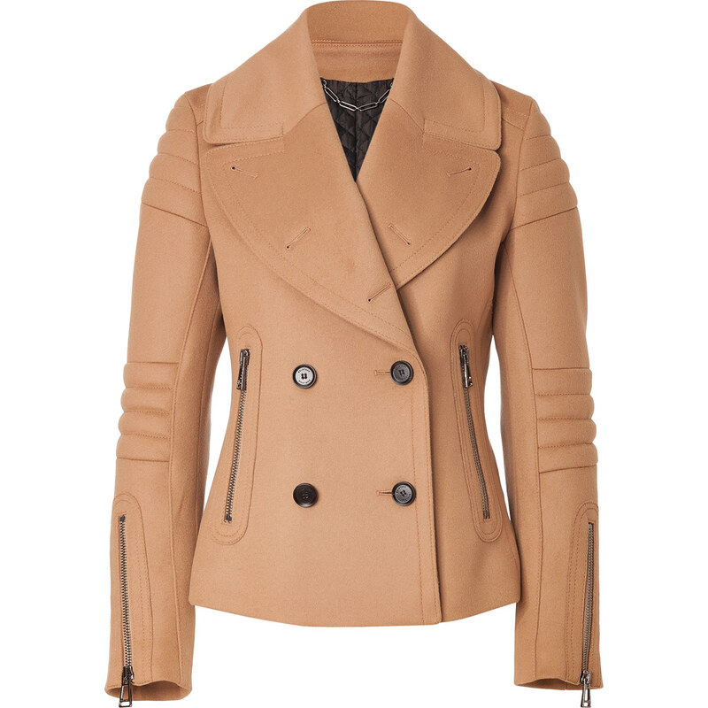 Belstaff Wool-Cashmere Moto Dallington Jacket in Camel