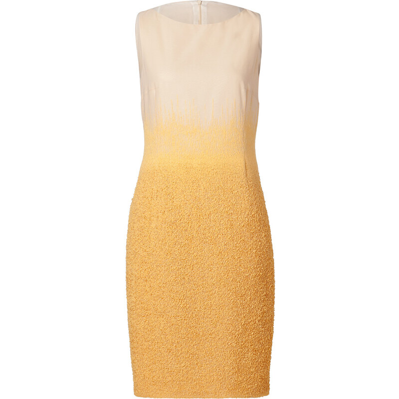 Akris Yellow-Multi Embroidered Dress