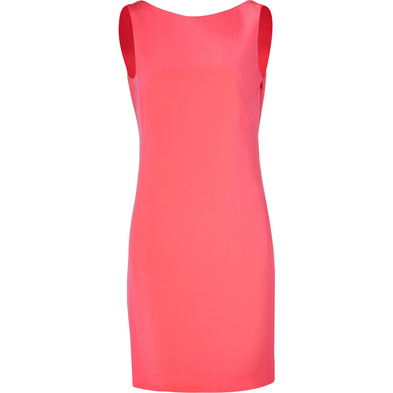 Akris Fluo Pink Silk Backless Dress