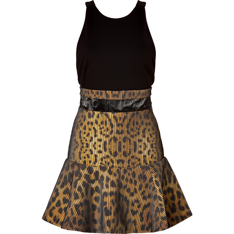 Camilla and Marc Venice of Gold Dress in Cheetah/Black