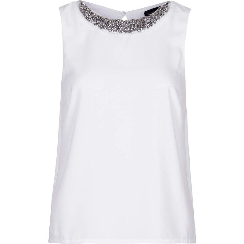 Topshop Necklace Shell Top