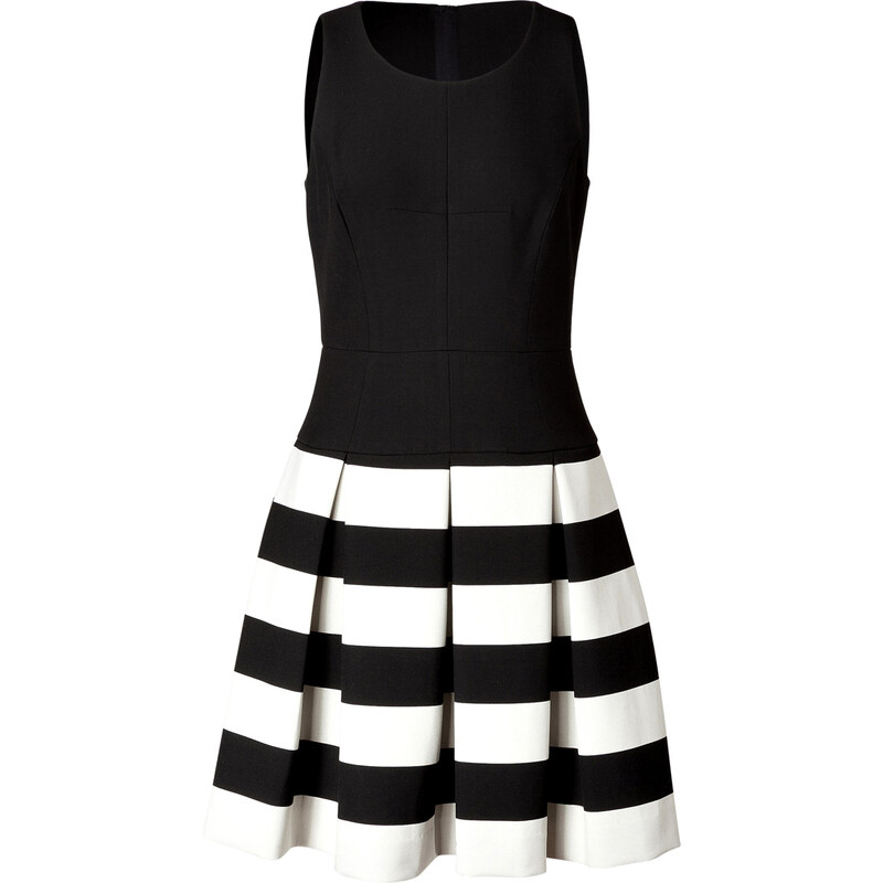 Milly Dress in Black/Ivory