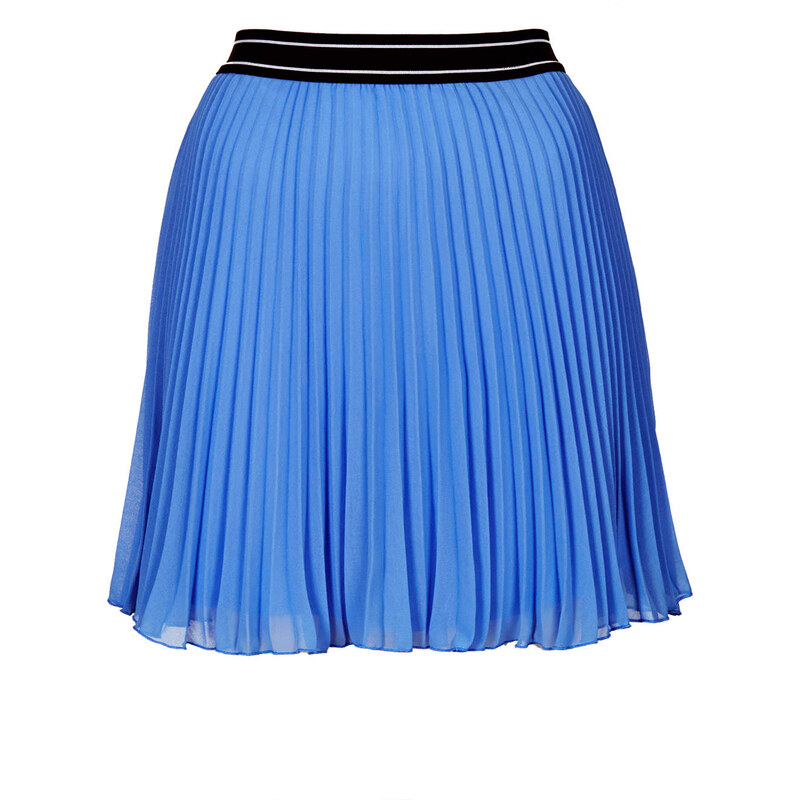 Topshop Sports Waistband Pleat Mini Skirt