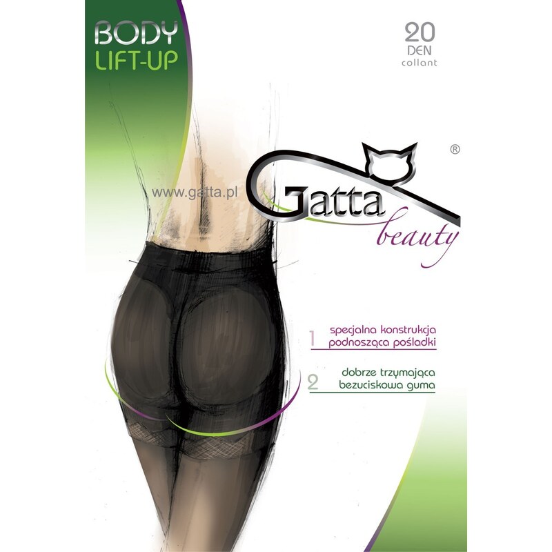 BODY LIFT-UP - Tvarující punčochové kalhoty 20 DEN - GATTA