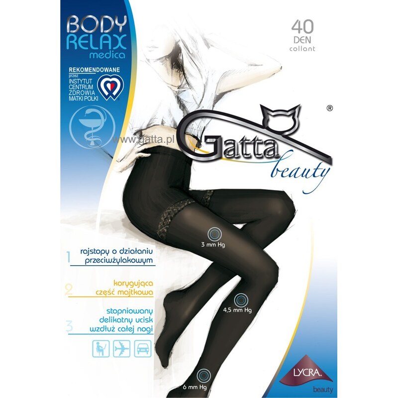 BODY RELAXMEDICA - Dámské punčochové kalhoty, 40 DEN - GATTA 100299200