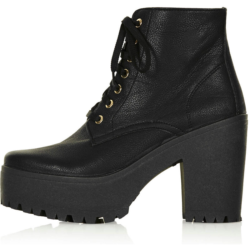 Topshop ACTION Chunky Lace Up Boots