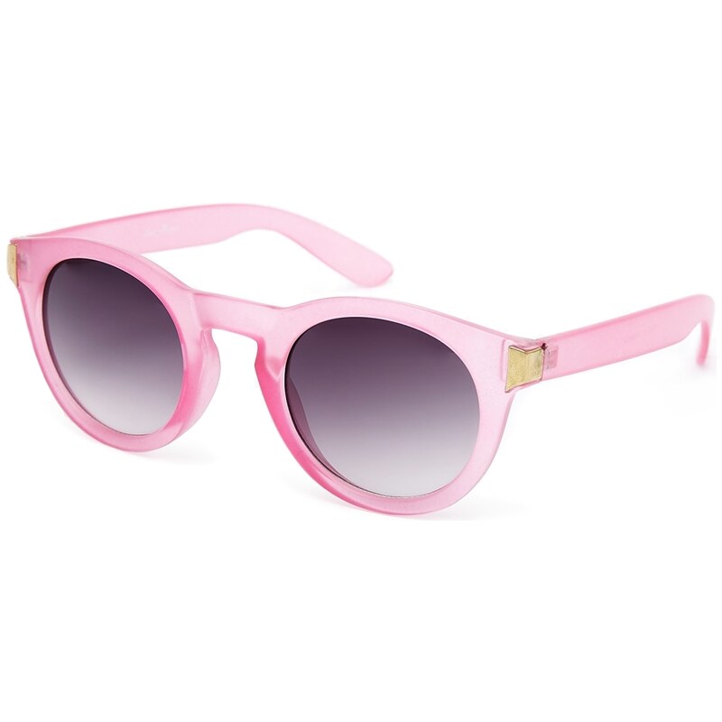 Jeepers Peepers Ghost Round Sunglasses - Pink