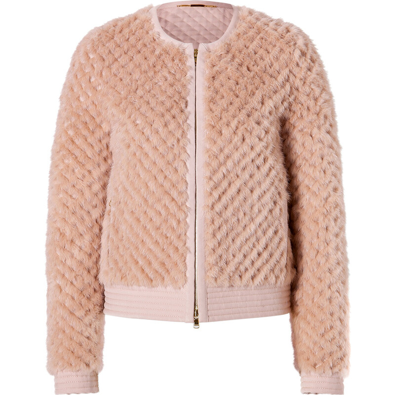 Emilio Pucci Mink/Leather Quilted Jacket