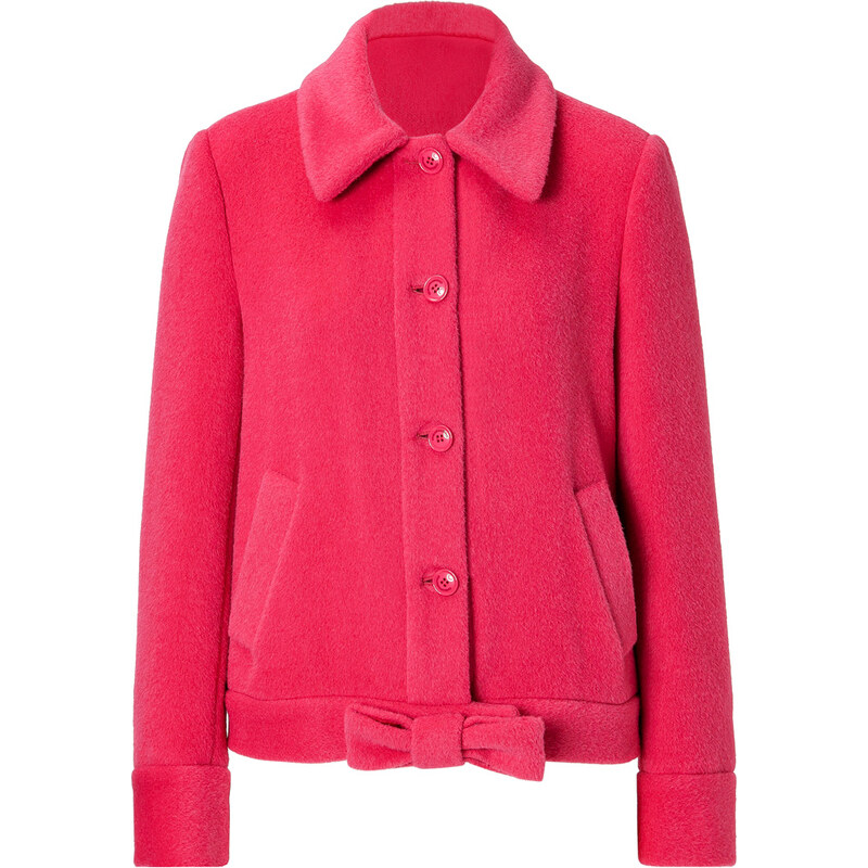 Moschino Cheap and Chic Alpaca-Wool Blend Bow Jacket