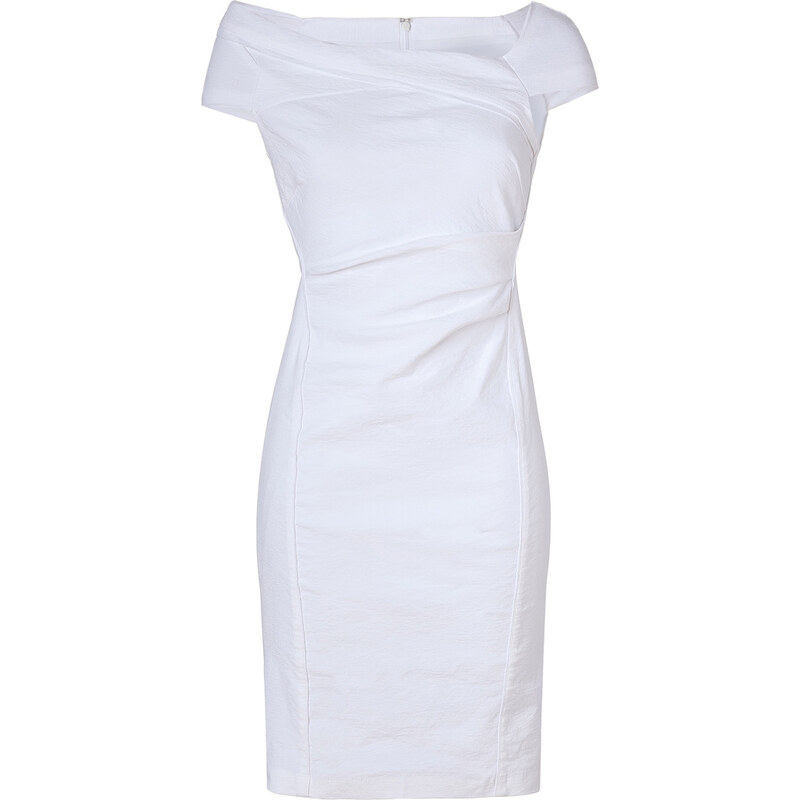 Donna Karan New York Zinc Cap Sleeve Linen Blend Dress