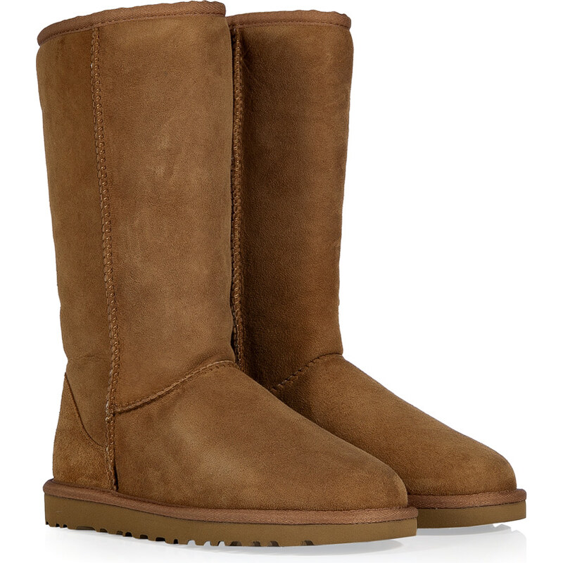 UGG Australia Leather Classic Tall Boots in Chestnut