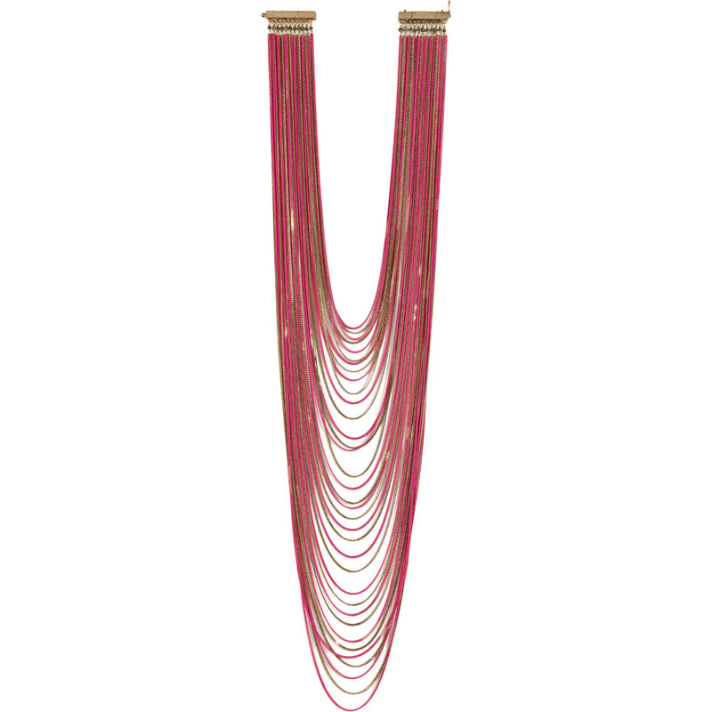 Rosantica Millefili Necklace with Fluo Pink Chains