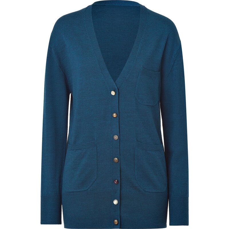 Paul Smith Azure Cardigan with Decorative Buttons