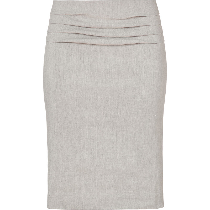 Donna Karan New York Hemp Linen Blend Pencil Skirt