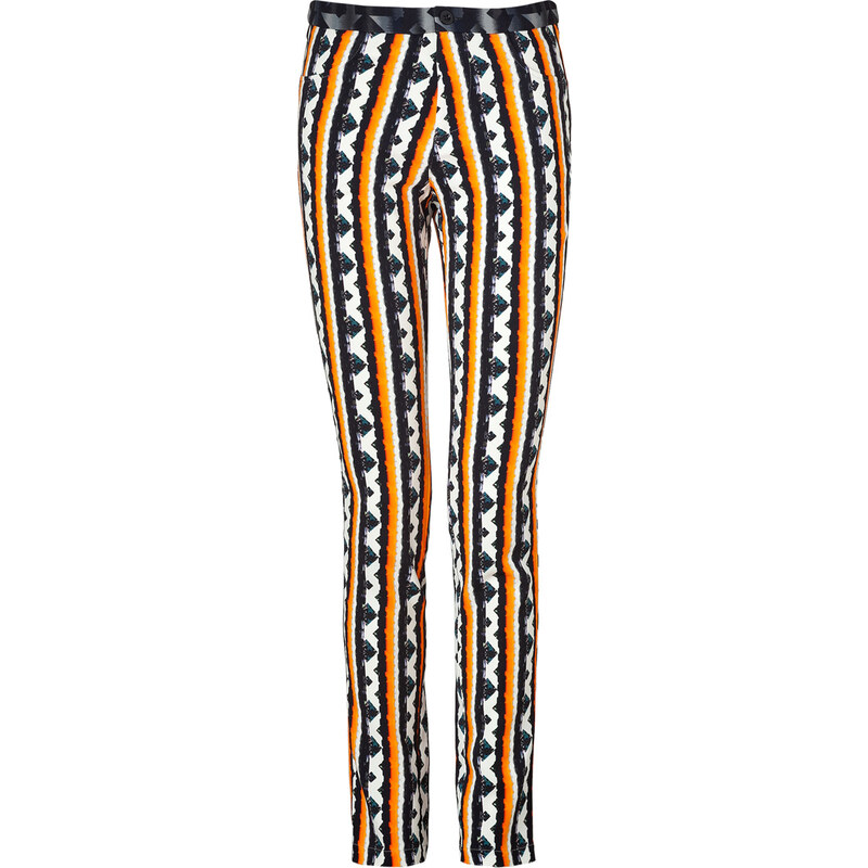 Peter Pilotto Orange/Blue-Multi Striped Eli Pants