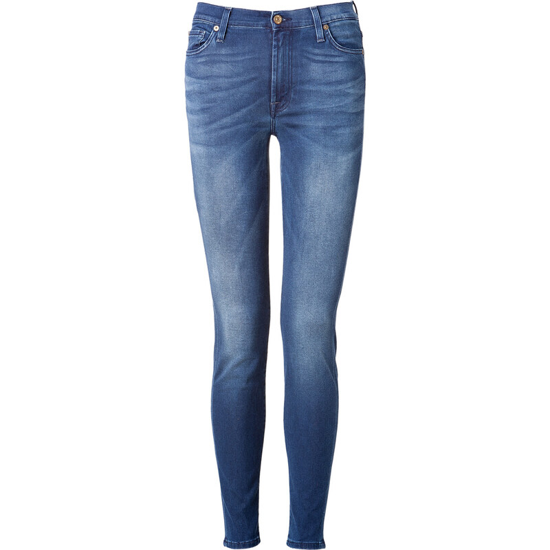 Seven for all Mankind High-Waisted Skinny Jeans in Hollywood Queen