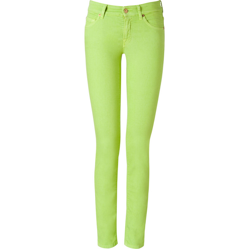 Seven for all Mankind Leaf Green Classic Skinny Cristen Jeans