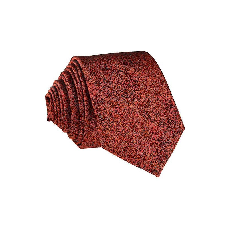 Šperky LAFIRA Style Pánská červená vzorovaná slim kravata - 6 cm