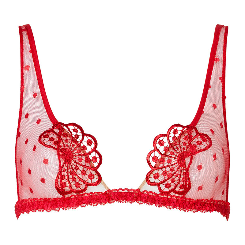 La Perla Lace Fan Bra in Rubin