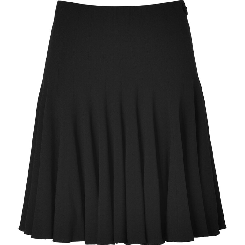 Ralph Lauren Collection Black Flounce Sable Skirt
