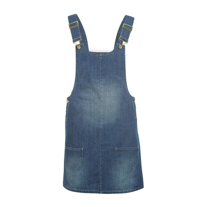 Golddigga Denim Pinny Ladies Mid Blue 8 (XS)