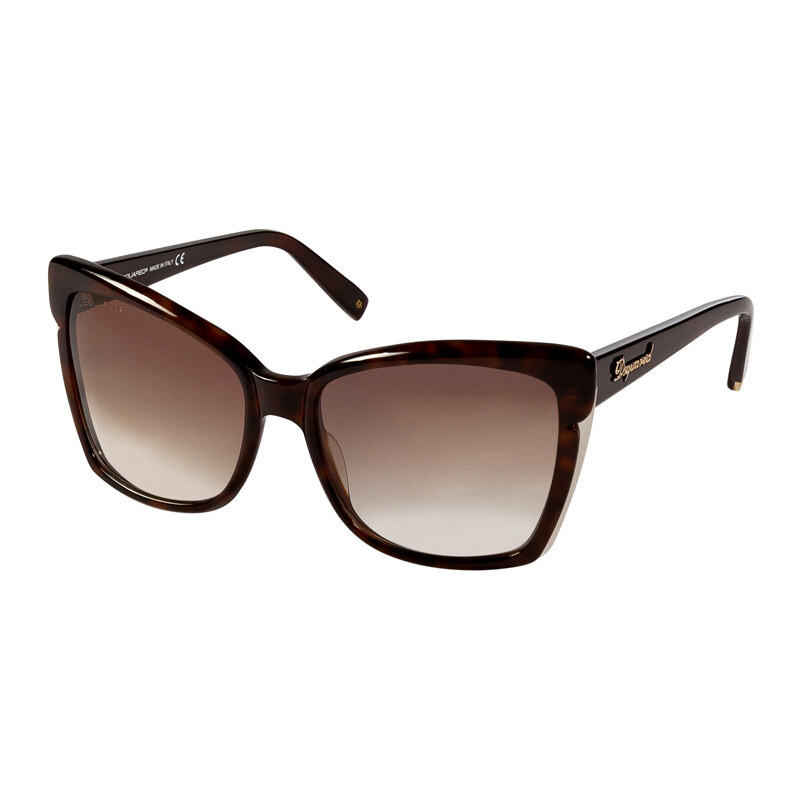 Dsquared2 Tortoise-Brown Cat-Eye Gradient Sunglasses