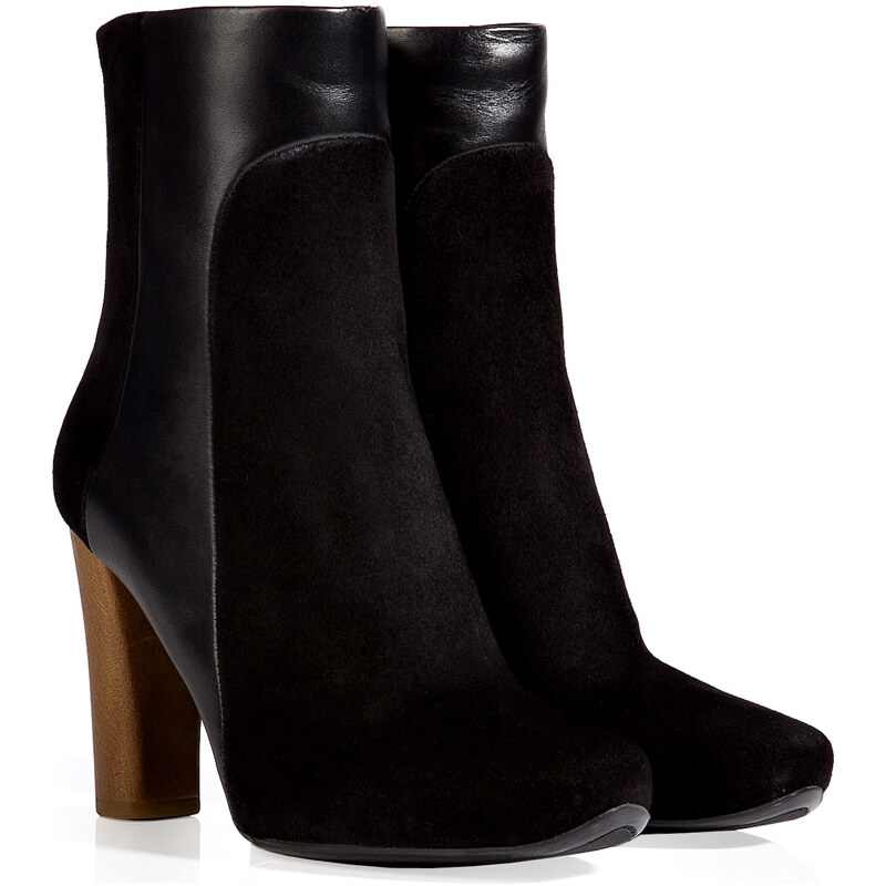 Marc by Marc Jacobs Suede/Leather Ankle Boots in Black