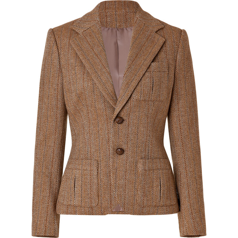 Ralph Lauren Blue Label Wool Bristol Drafted Stripe Fremont Jacket