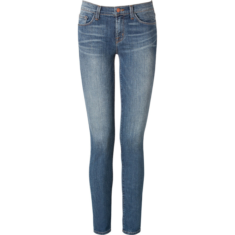 J Brand Jeans Mid Rise Skinny Jeans in Blue