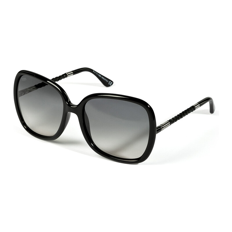 Tods Gradient Sunglasses with Woven Leather Handles