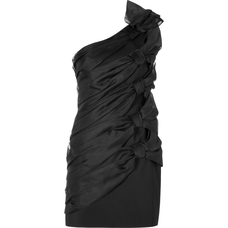 Valentino Silk Bow Dress in Black