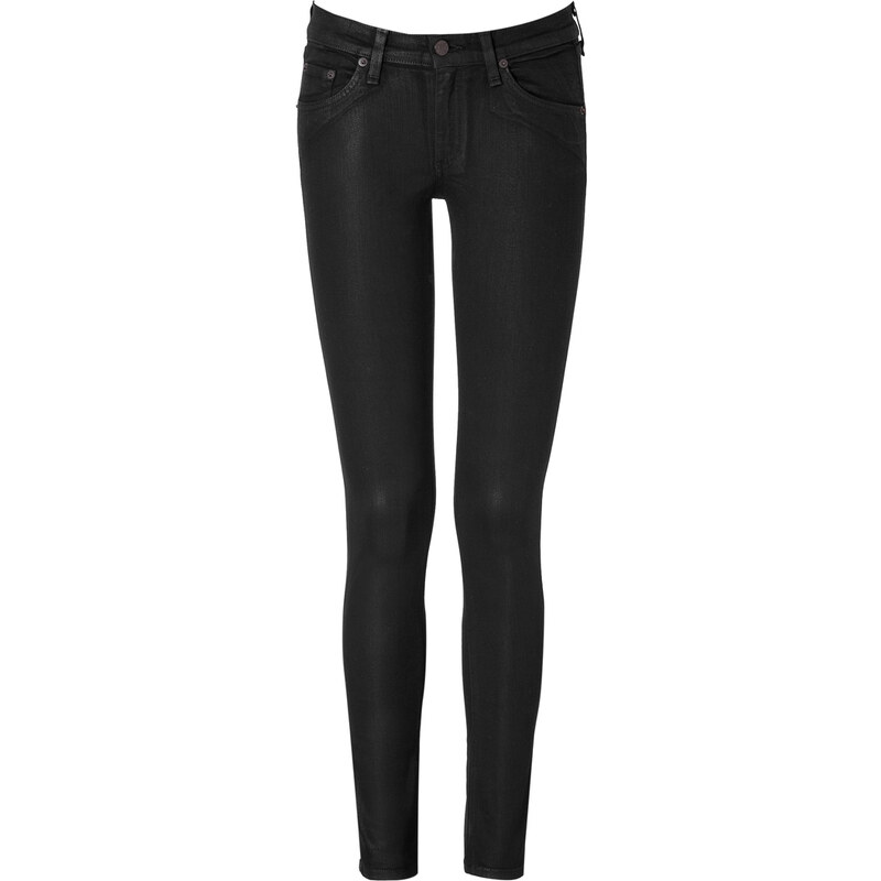 Rag & Bone Skinny Jeans in Coated Black