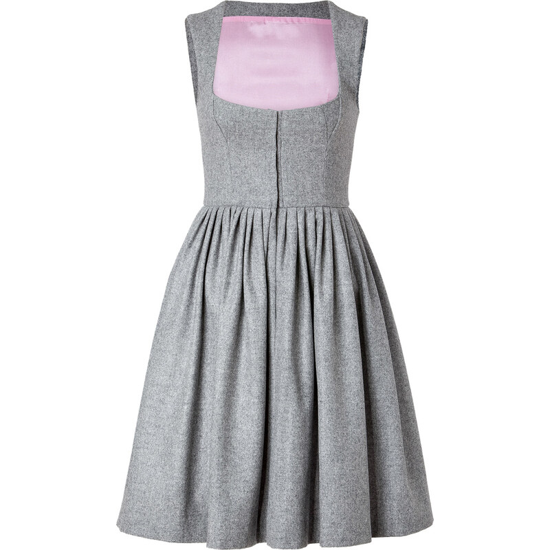 Olympia Le-Tan Wool Gudrun Dress in Grey