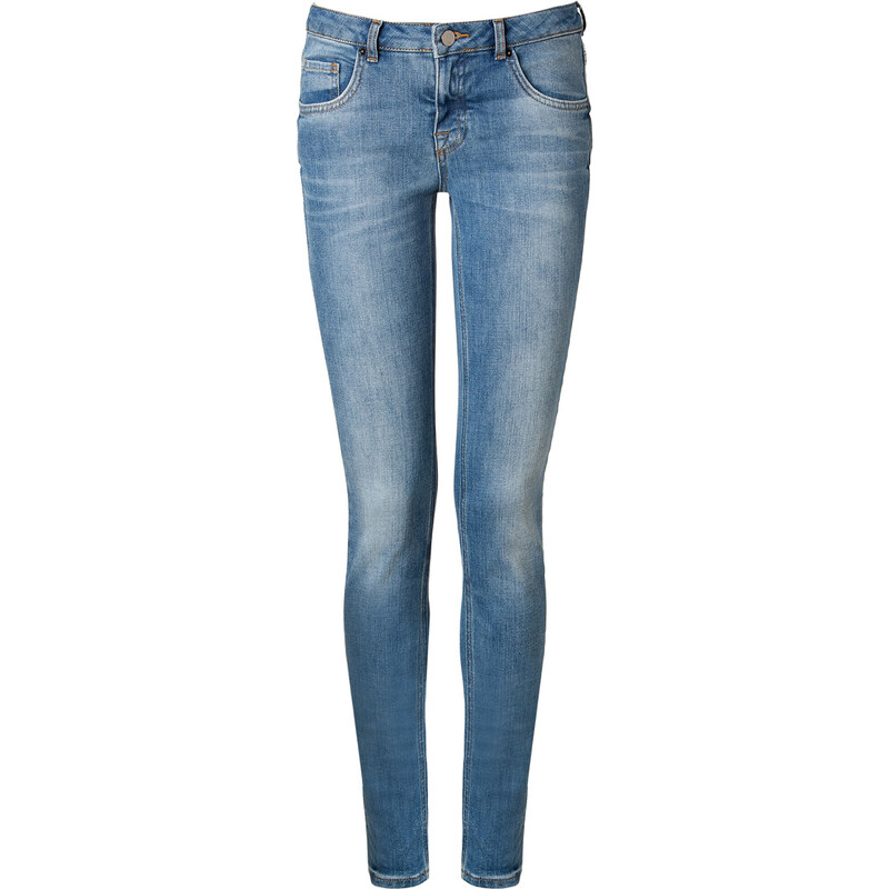 Victoria Beckham Denim Super Skinny Jeans in Faded Blue
