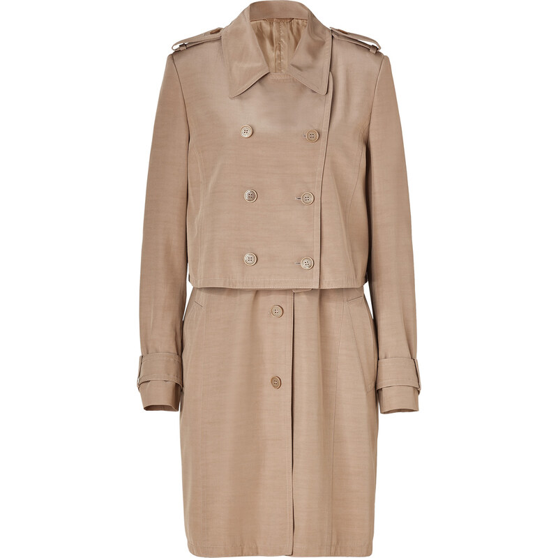 Neil Barrett Pale Nude Trench Coat