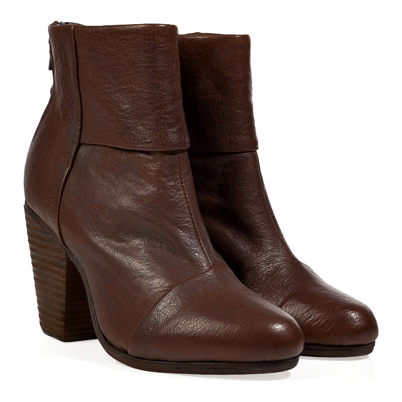 Rag & Bone Leather Classic Newbury Ankle Boots in Brown