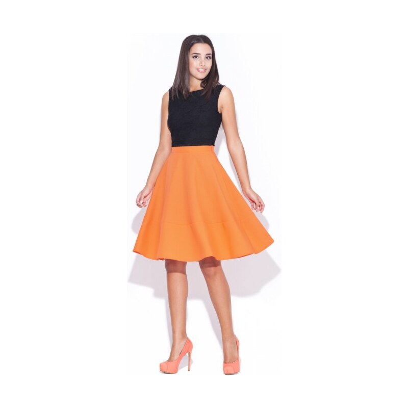 KATRUS Dámská sukně K055 orange