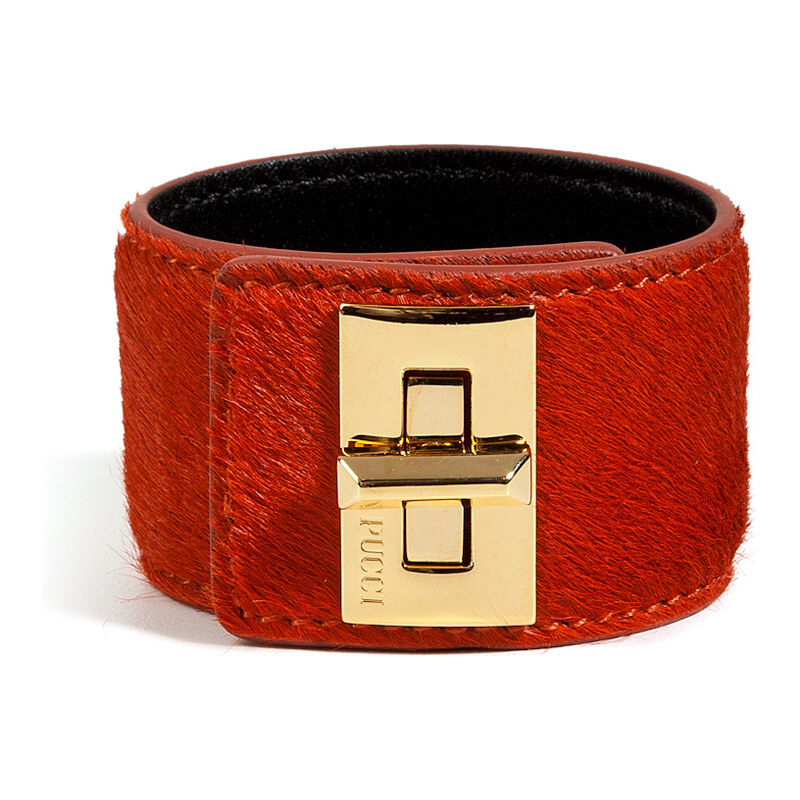 Emilio Pucci Haircalf Bracelet in Red