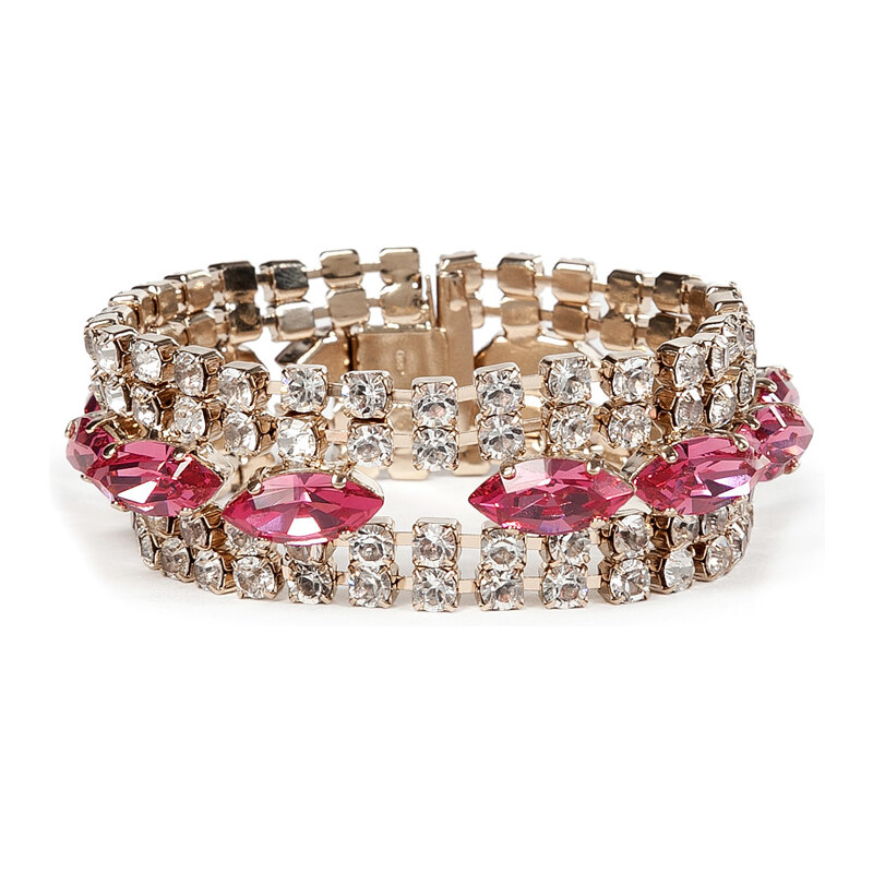 Valentino Two-Tone Crystal Bracelet