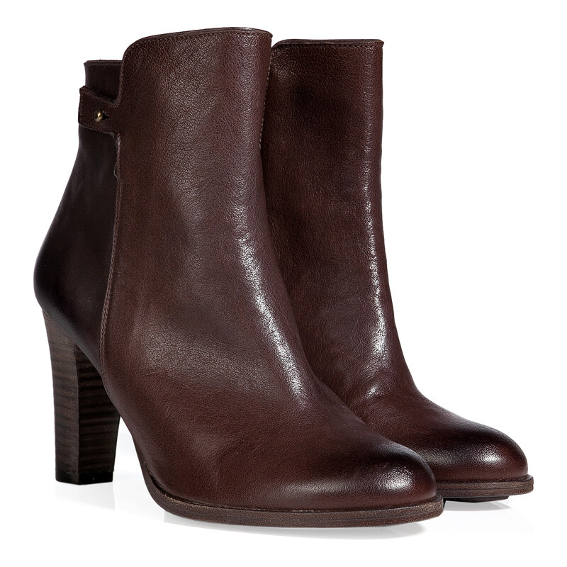 N.d.c. Leather Thelma Aviator Boots in Coffee