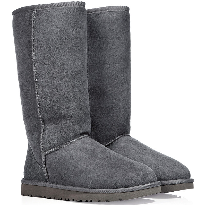 UGG Australia Leather Classic Tall Boots in Grey