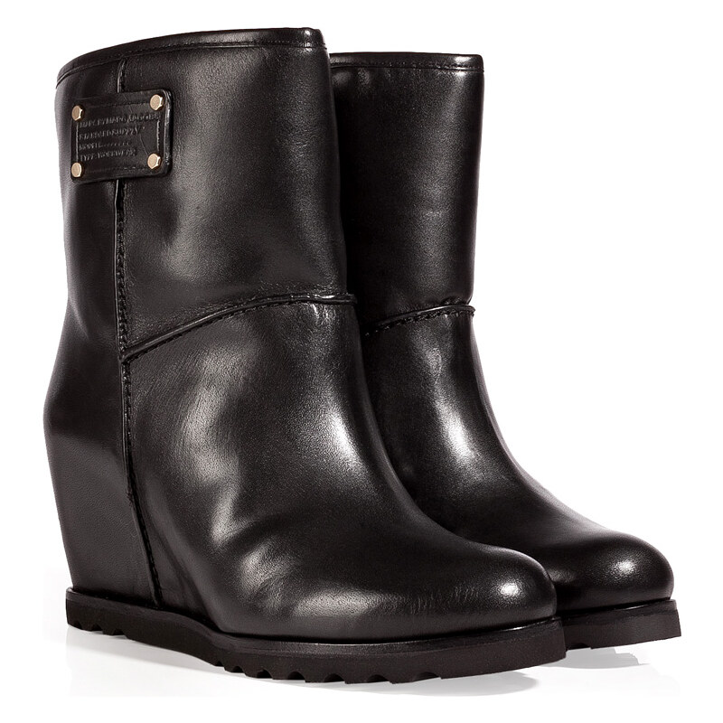 Marc by Marc Jacobs Leather Ankle Boots in Black