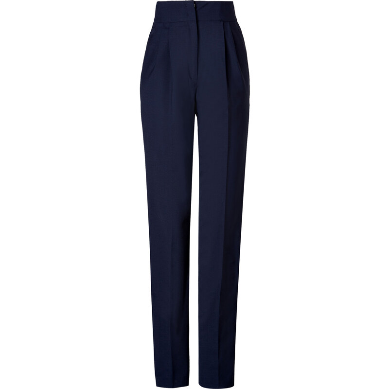 Vionnet High-Waisted Pants in Steel Blue