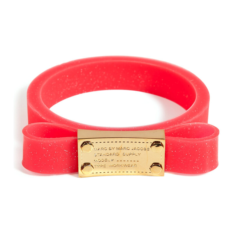 Marc by Marc Jacobs Jelly Bow Bangle in Macintosh Apple Red
