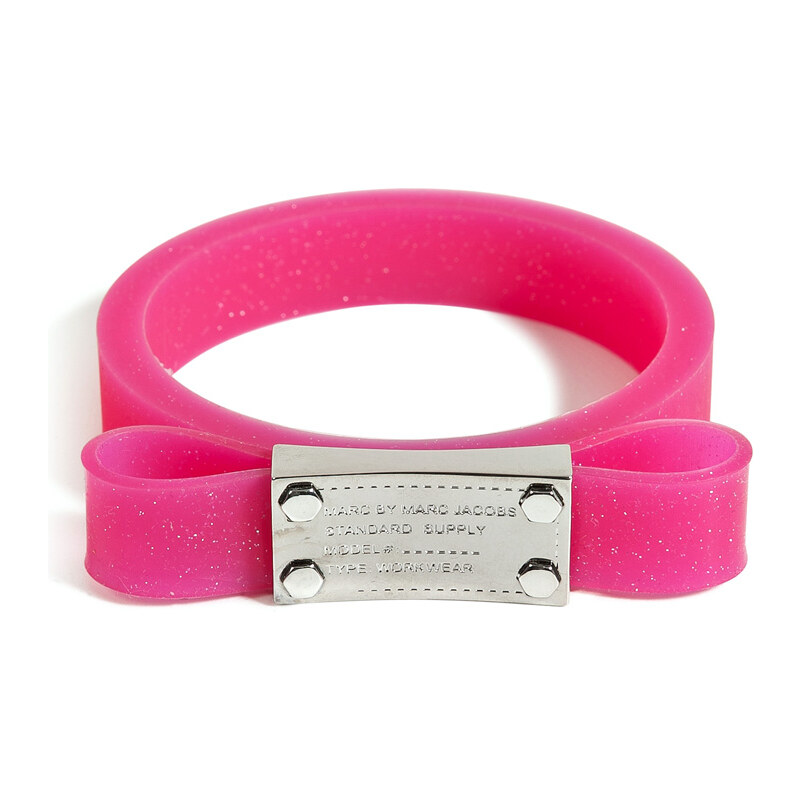 Marc by Marc Jacobs Jelly Bow Bangle in Pop Pink