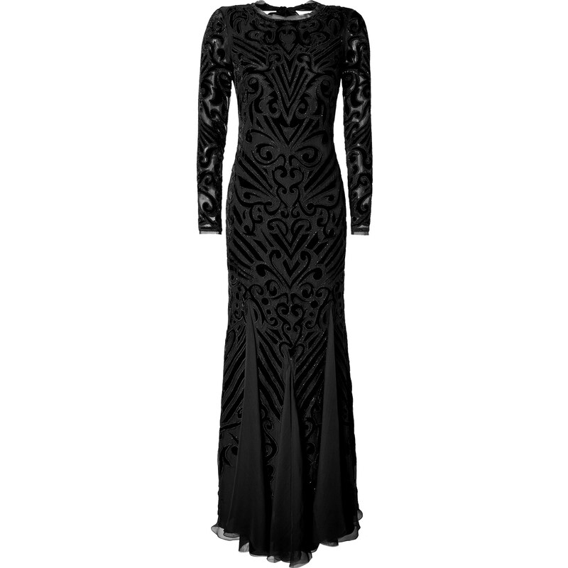 Emilio Pucci Silk Blend Embellished Gown in Black