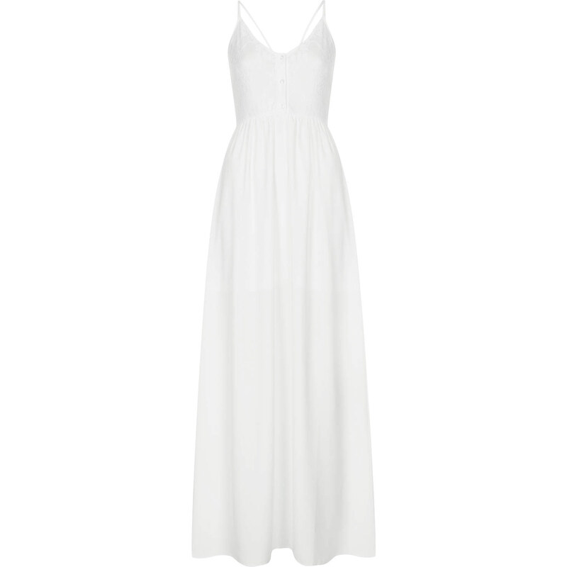 Topshop **Lace Top Button Front Maxi Dress by Oh My Love