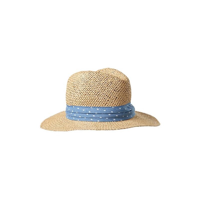 Gap Straw Panama Dot Hat - Natural