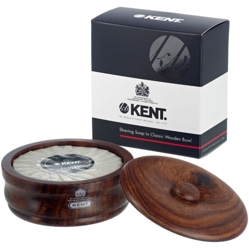 Dřevěná miska s mýdlem na holení od Kent - Sandalwood