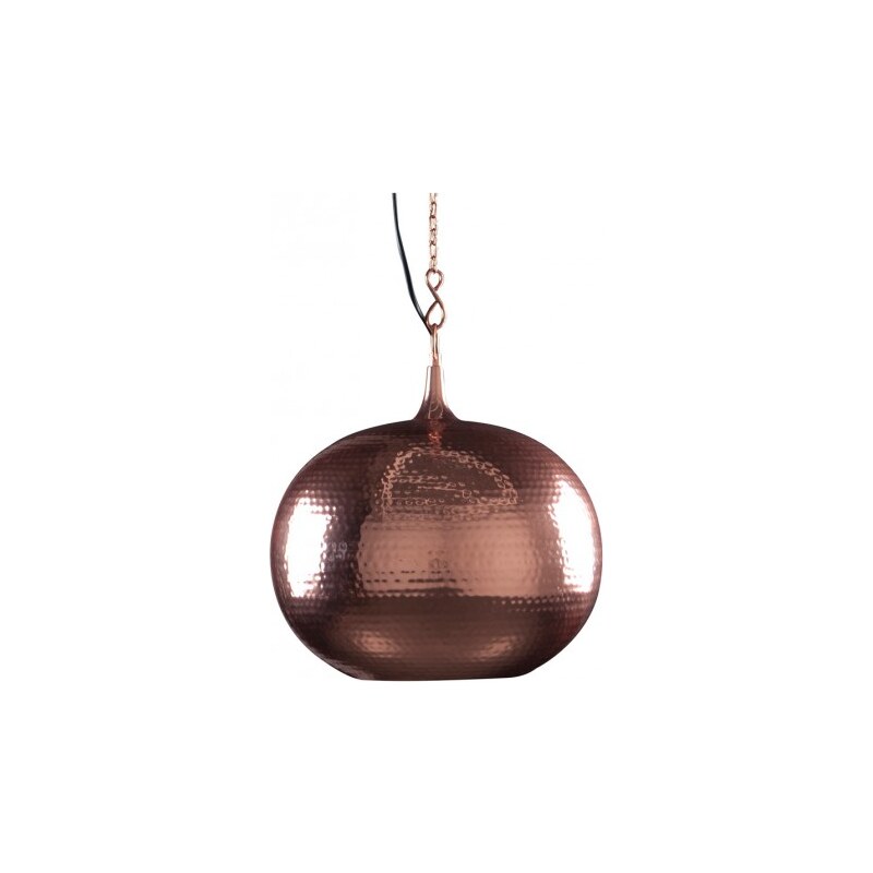Zuiver Závěsná lampa Hammered round copper
